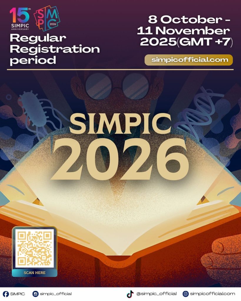 「SIMPIC 2026」國際醫學生微生物學、寄生蟲學與免疫學競賽，歡迎組隊報名宣傳海報
